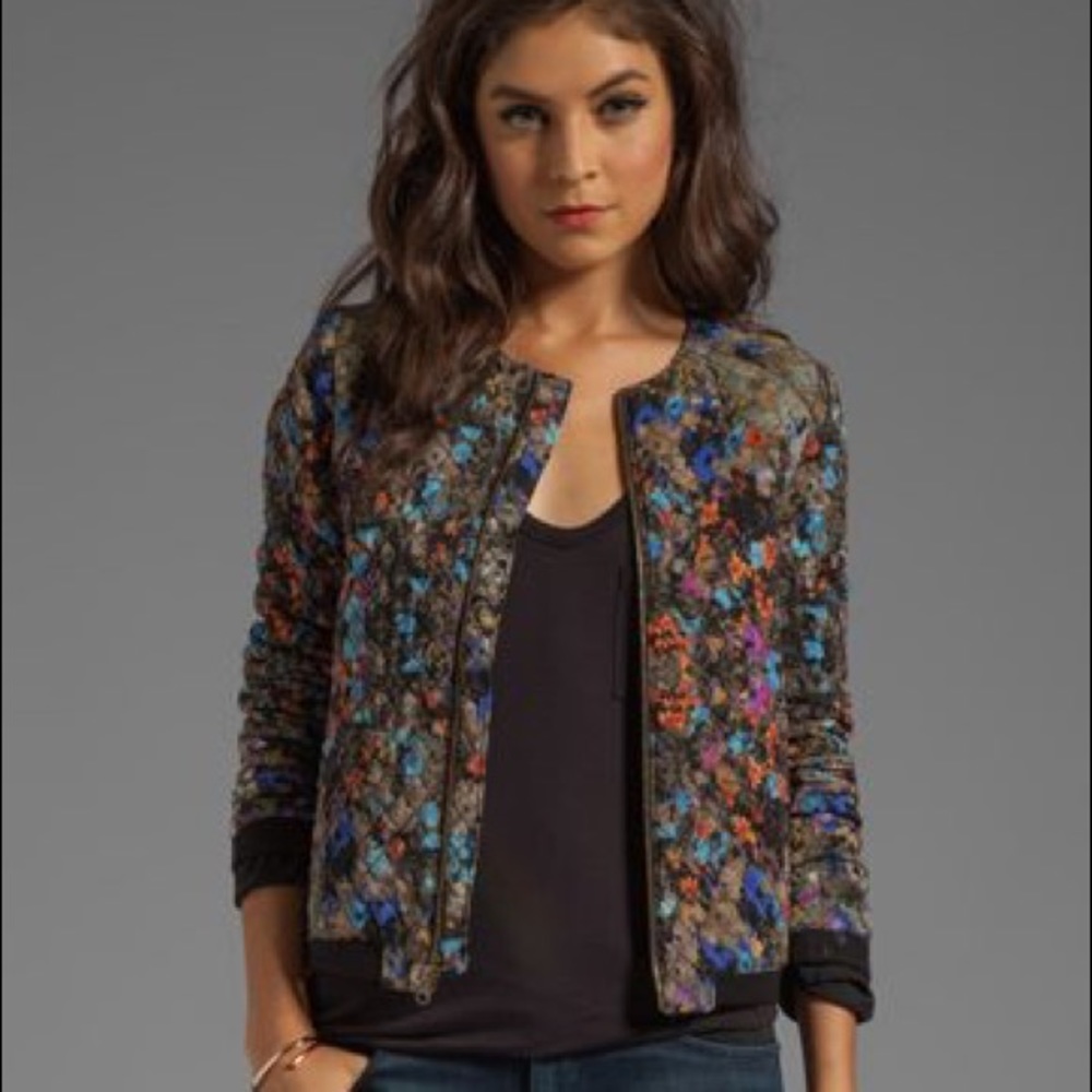 Parker Floral Maverick Bomber Jacket